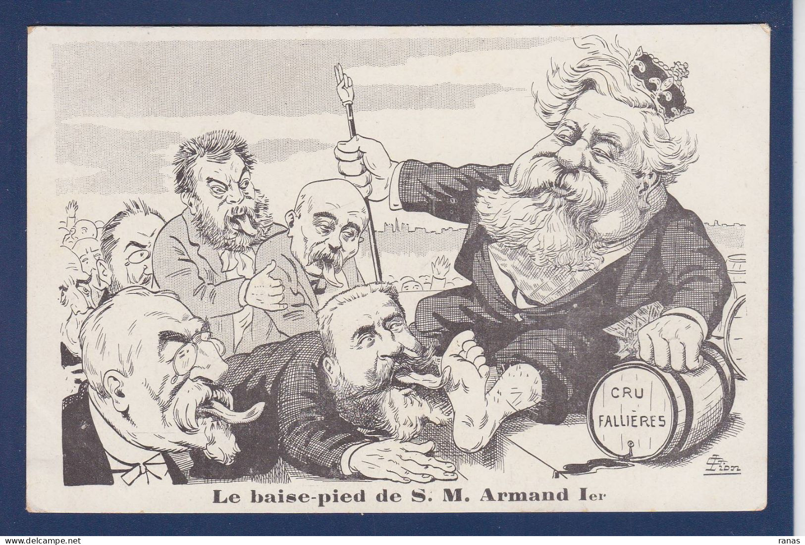 CPA LION Satirique Caricature Non Circulé Clemenceau Jaurès - Lion