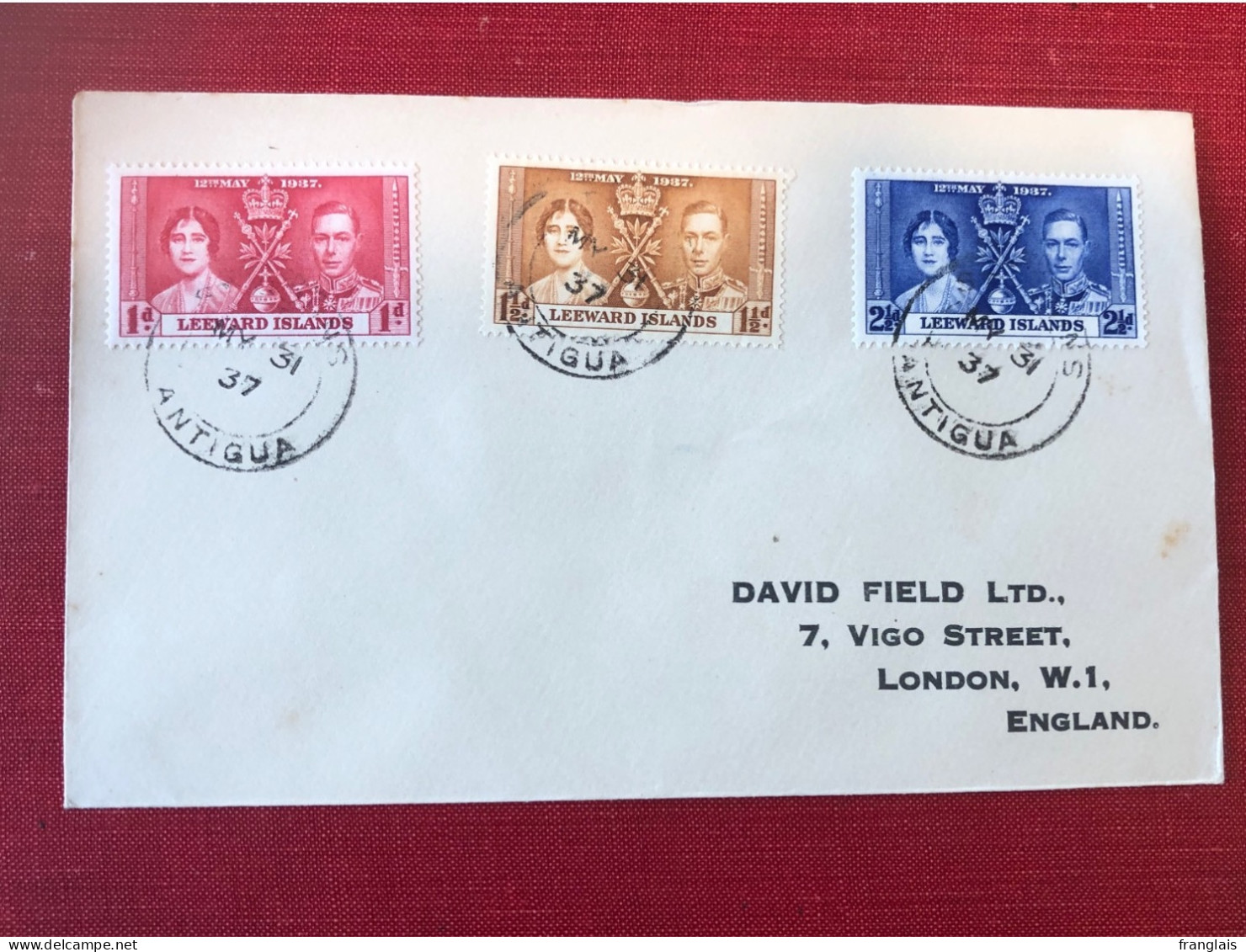 1937 George VI Coronation Cover. - Leeward  Islands