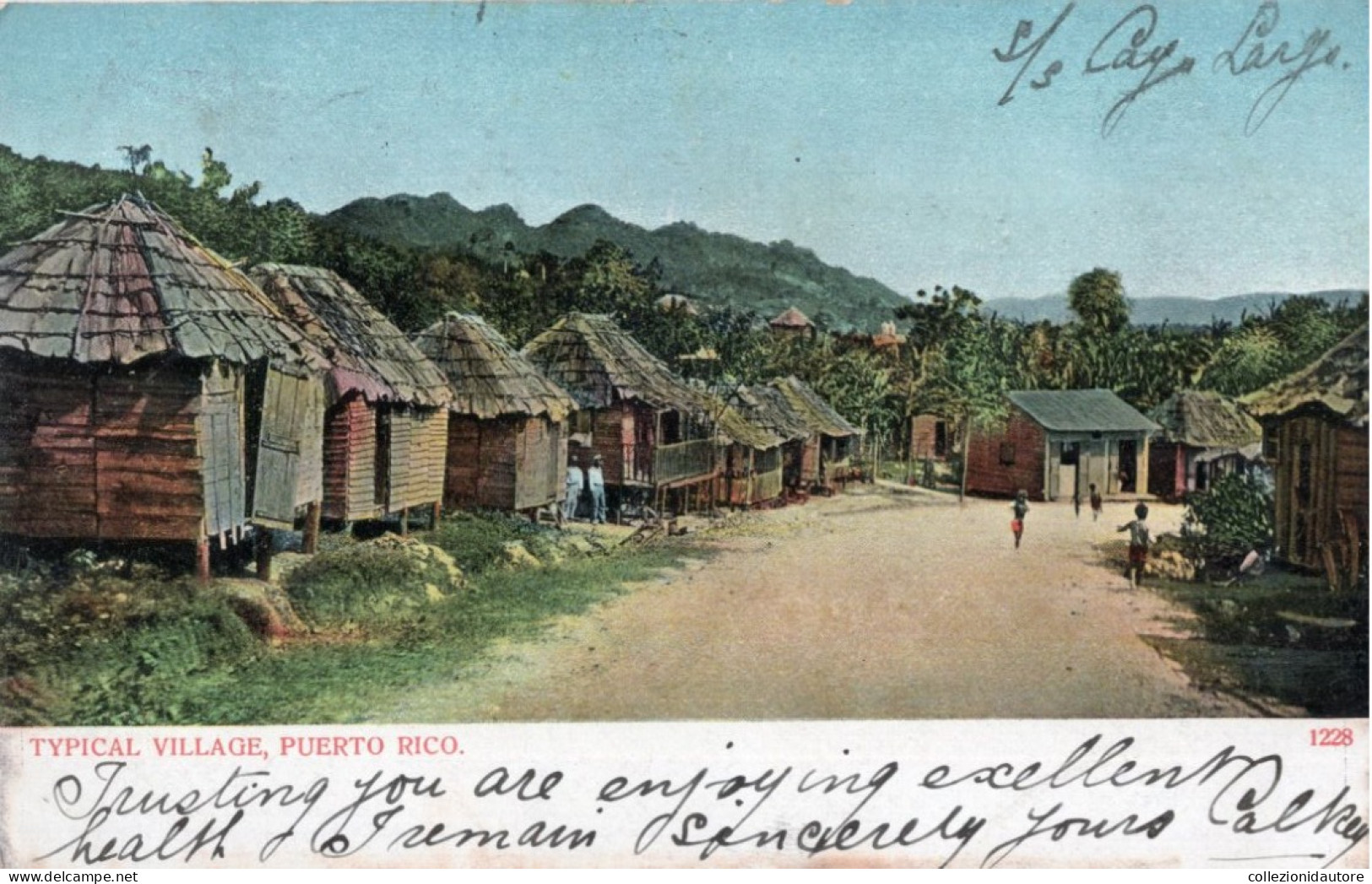 TYPICAL VILLAGE - PUERTO RICO - CARTOLINA FP SPEDITA PRIMO 900 - Puerto Rico