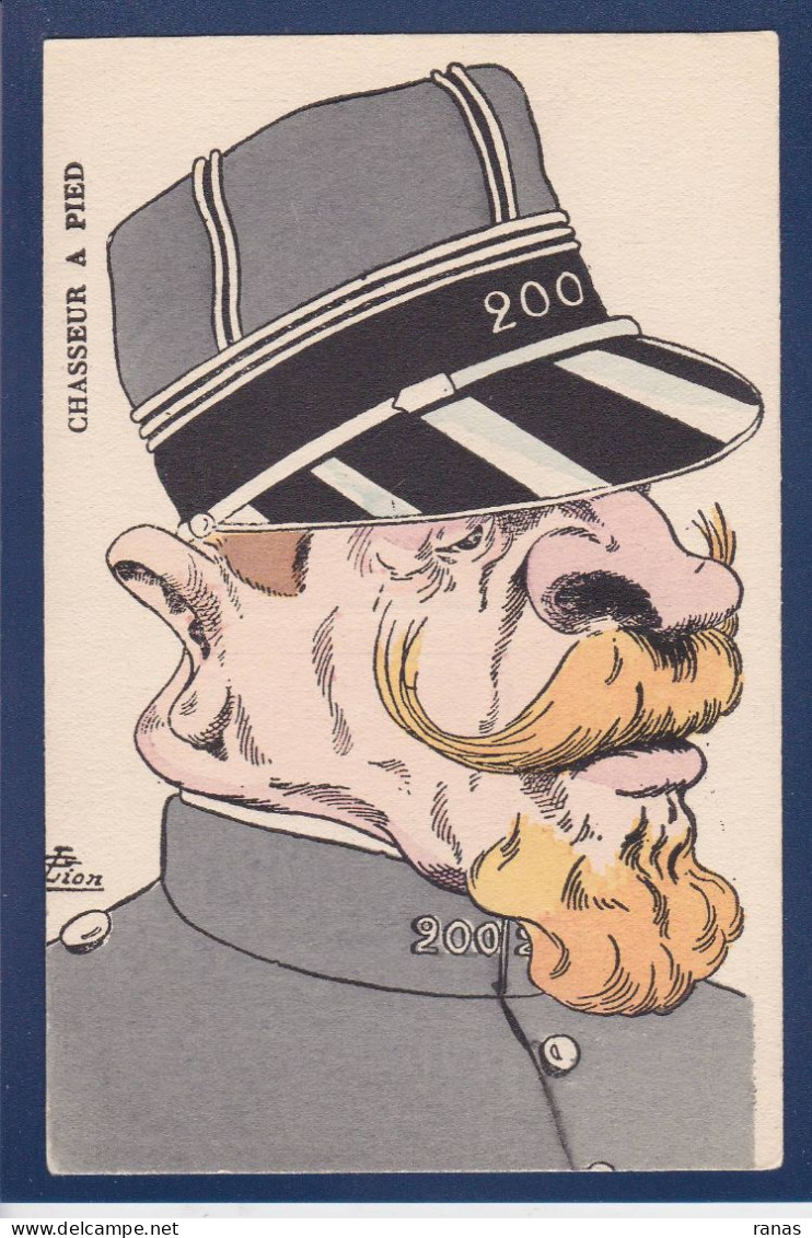 CPA LION Satirique Caricature Non Circulé Militaria - Lion