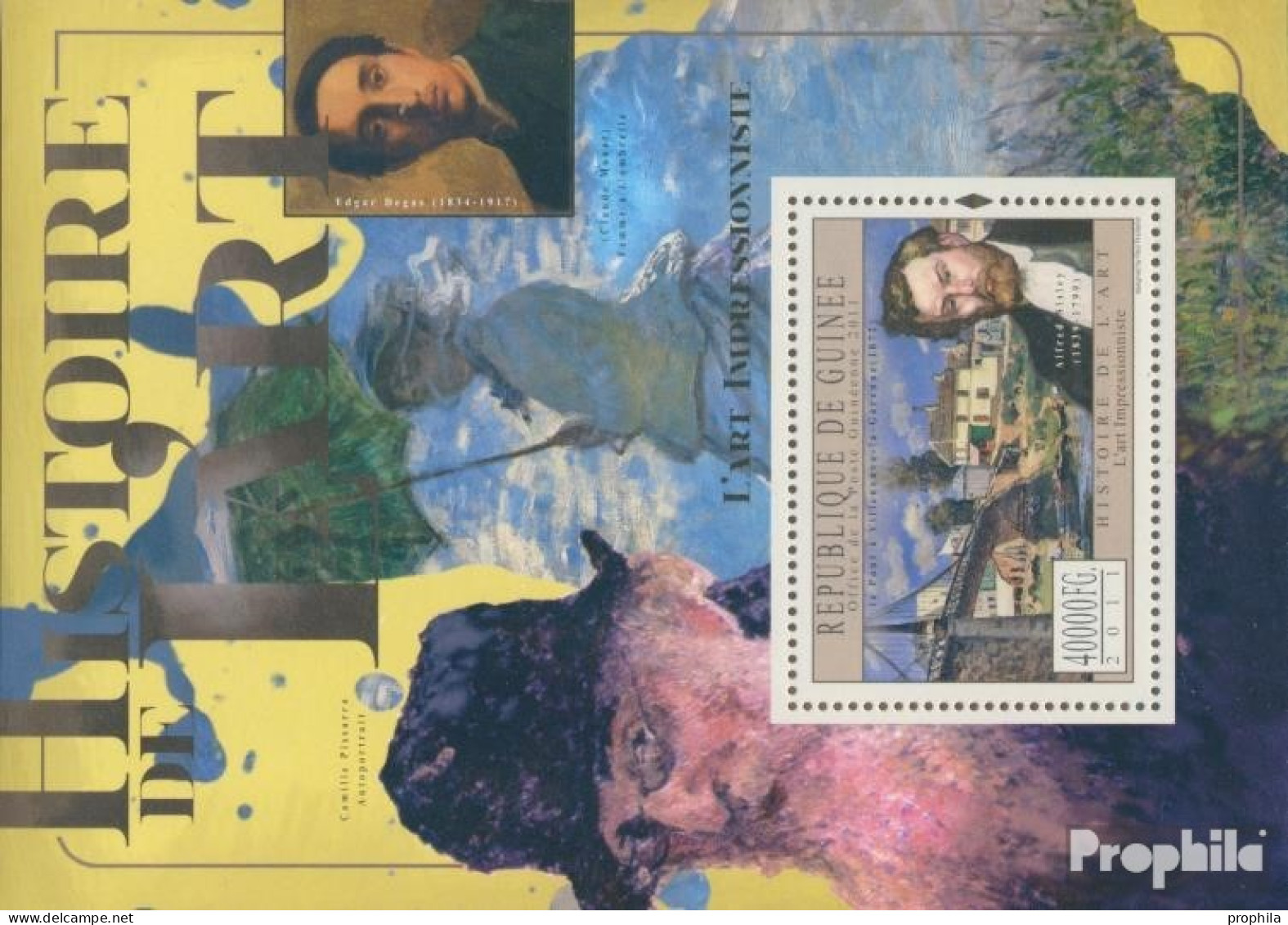 Guinea Block 2021 (kompl. Ausgabe) Postfrisch 2011 Impressionismus - Guinée (1958-...)