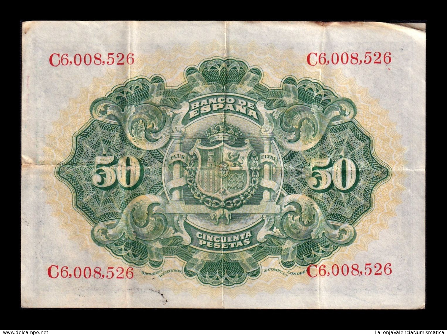 España Spain 50 Pesetas Alegorias 1906 Pick 58a Serie C Mbc Vf - 50 Pesetas