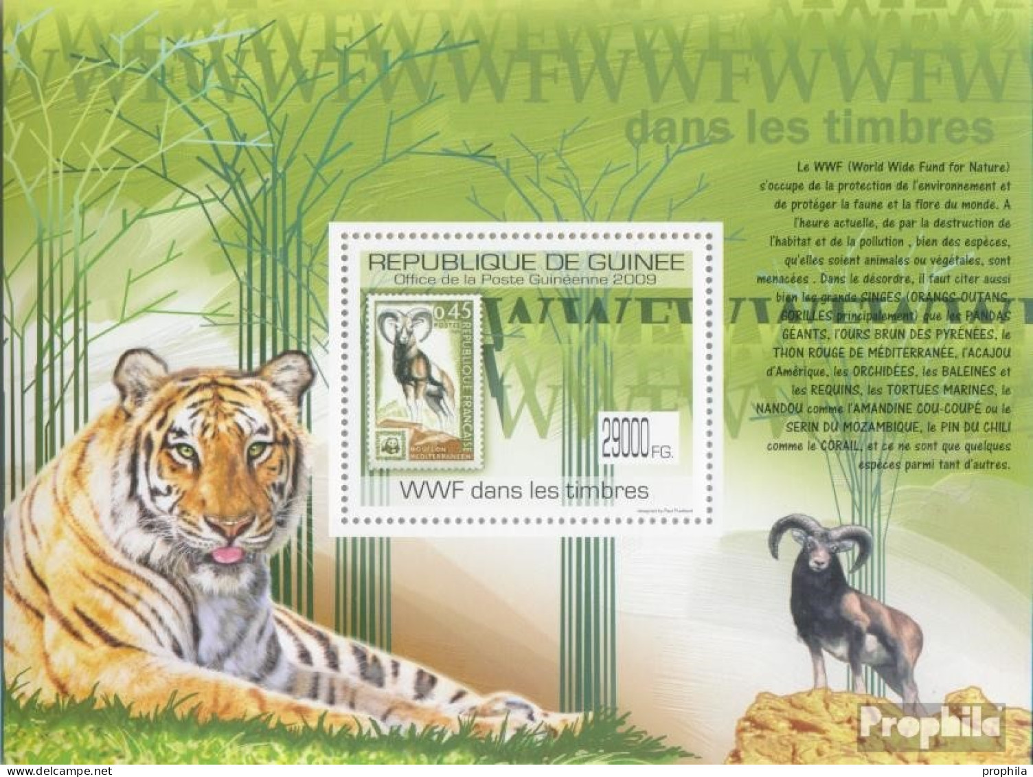 Guinea Block 1768 (kompl. Ausgabe) Postfrisch 2009 WWF Auf Briefmarken - Guinée (1958-...)