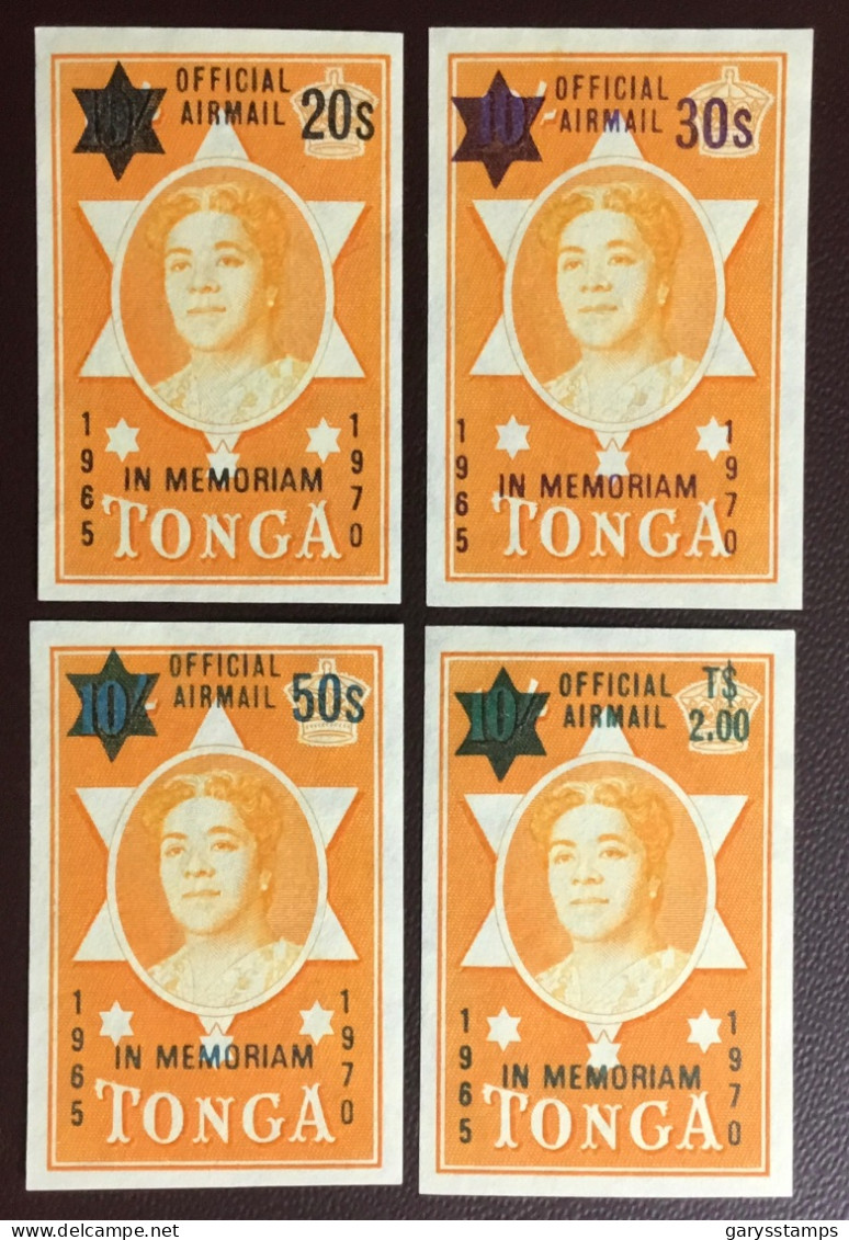 Tonga 1971 Queen Salote Memorial Official Set MNH - Tonga (1970-...)