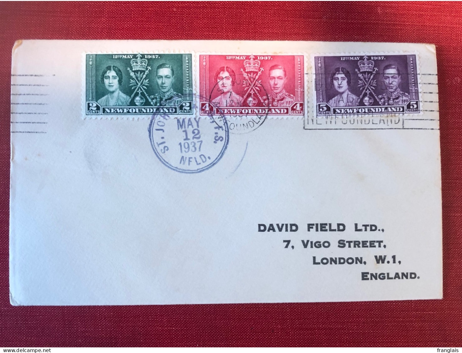 1937 George VI Coronation Cover FDC - 1908-1947