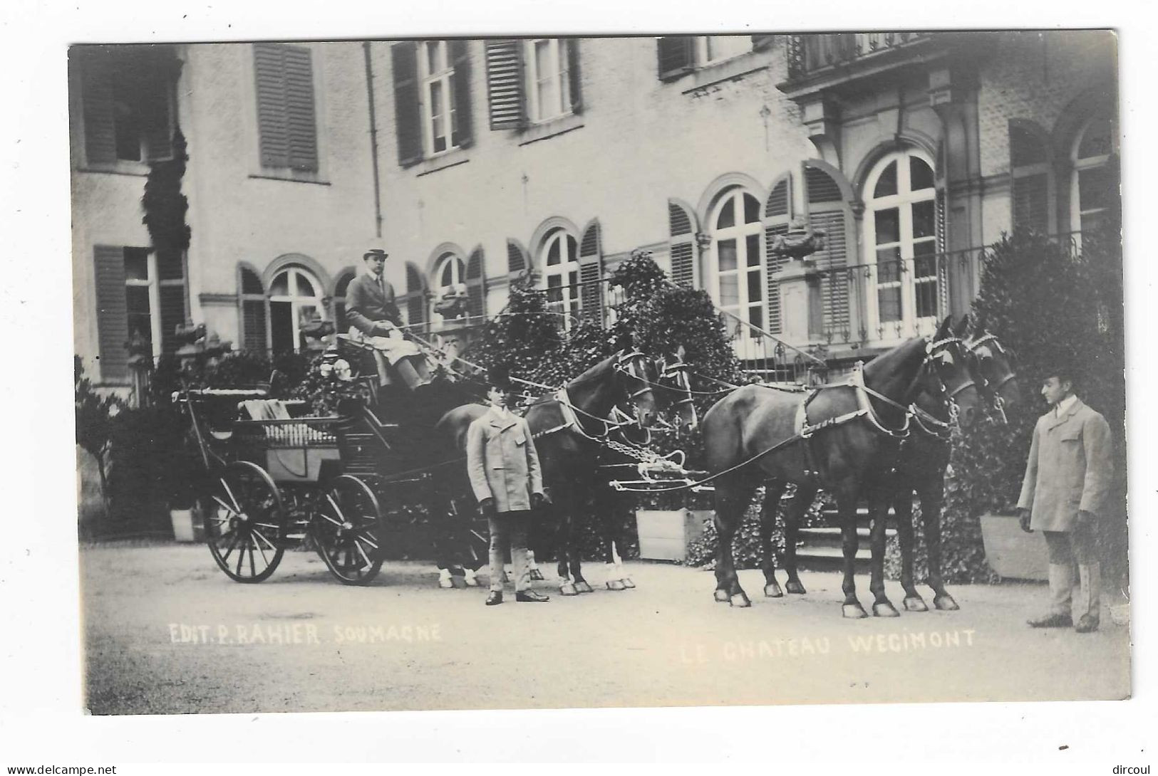 55876   Soumagne  Chateau  De  Wégimont   Attelage  4 Chevaux  Du Comte   D'Outrepont - Soumagne