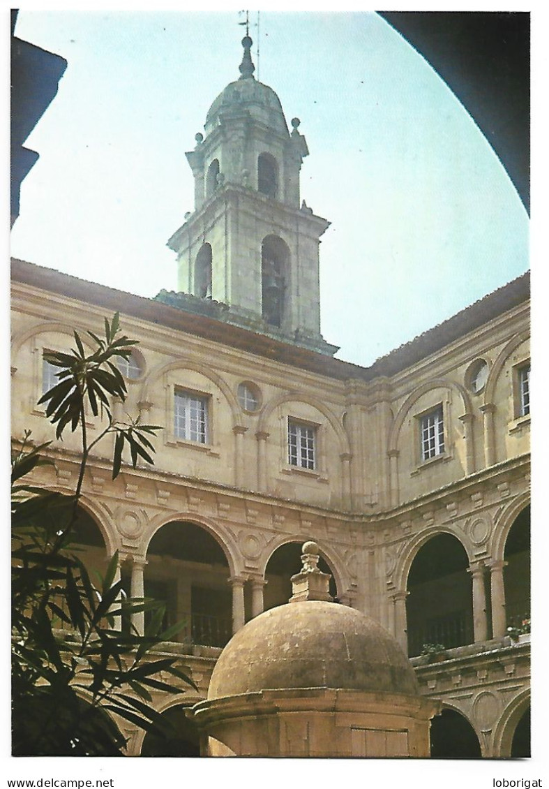 CLAUSTRO Y TORRE DE LA IGLESIA / CLOISTER AND TOWER OF THE CHURCH.- MONFORTE DE LEMOS - LUGO.- ( ESPAÑA). - Lugo