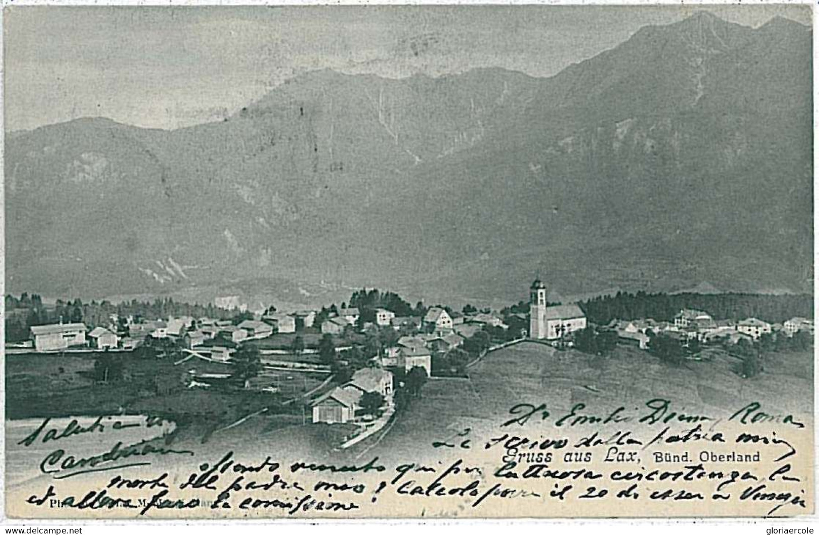 31291 - Vintage Postcard SWITZERLAND Ansichtskarten SCHWEIZ - Lax -  Goms, Valais - 1905 - Goms