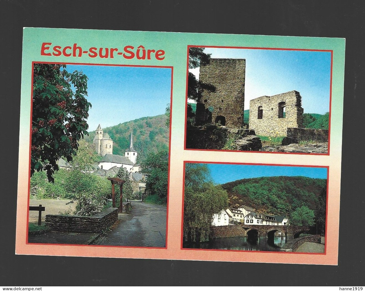 Esch Sur Sure Multi View Photo Carte Luxembourg Htje - Esch-sur-Sure