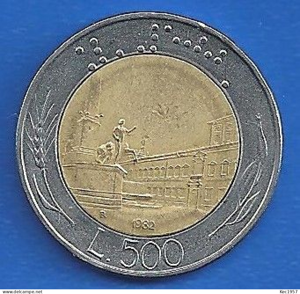 Italienische 500 Lire Munze 1982,um 180 Grad Gedreht. - 500 Liras
