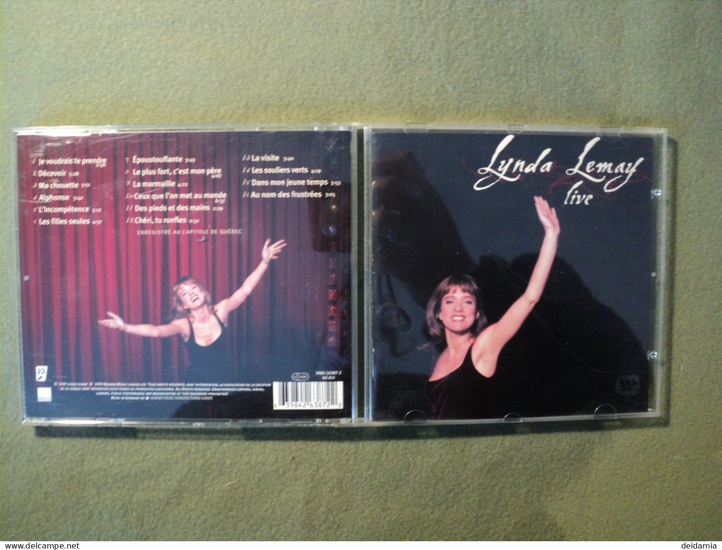 LYNDA LEMAY. CD 16 TITRES DE 1999. WEA 3984 26387 2. LIVE JE VOUDRAIS TE PRENDRE / DECEVOIR / MA CHOUETTE / ALPHONSE / L - Autres - Musique Française