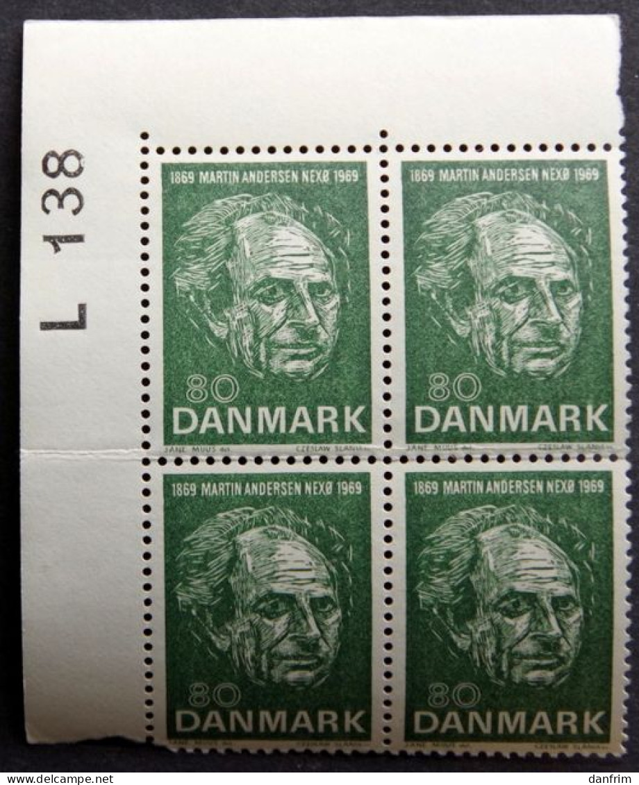 Denmark 1969  Minr.482   MNH  (**) Martin Andersen Nexø Forfatter / Auteur / Autor (  ( Lot KS 1049) - Neufs