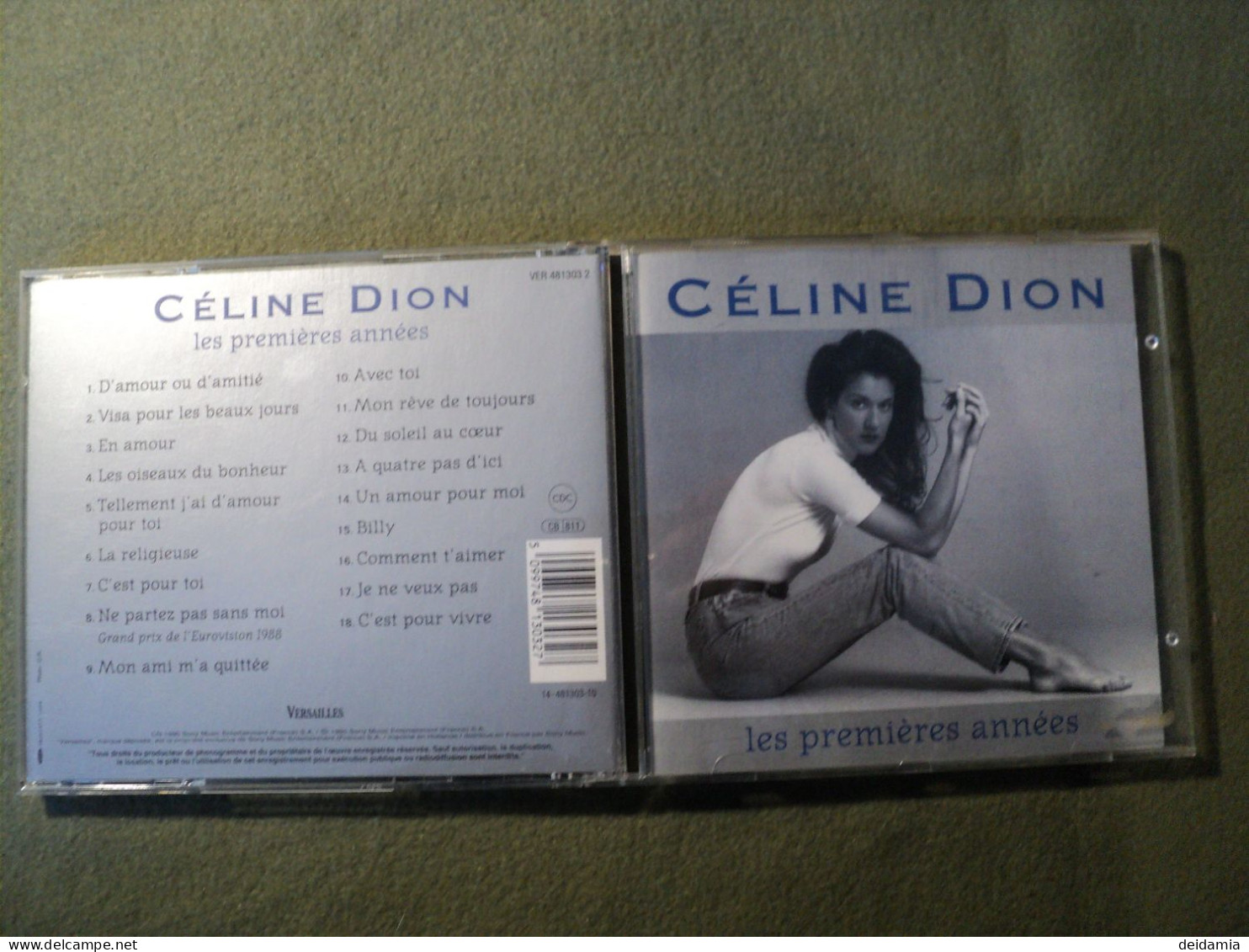 CELINE DION. CD 18 TITRES DE 1995. VERSAILLES 481 303 2 D AMOUR OU D AMITIE / VISA POUR LES BEAUX JOURS / EN AMOUR / LES - Andere - Franstalig