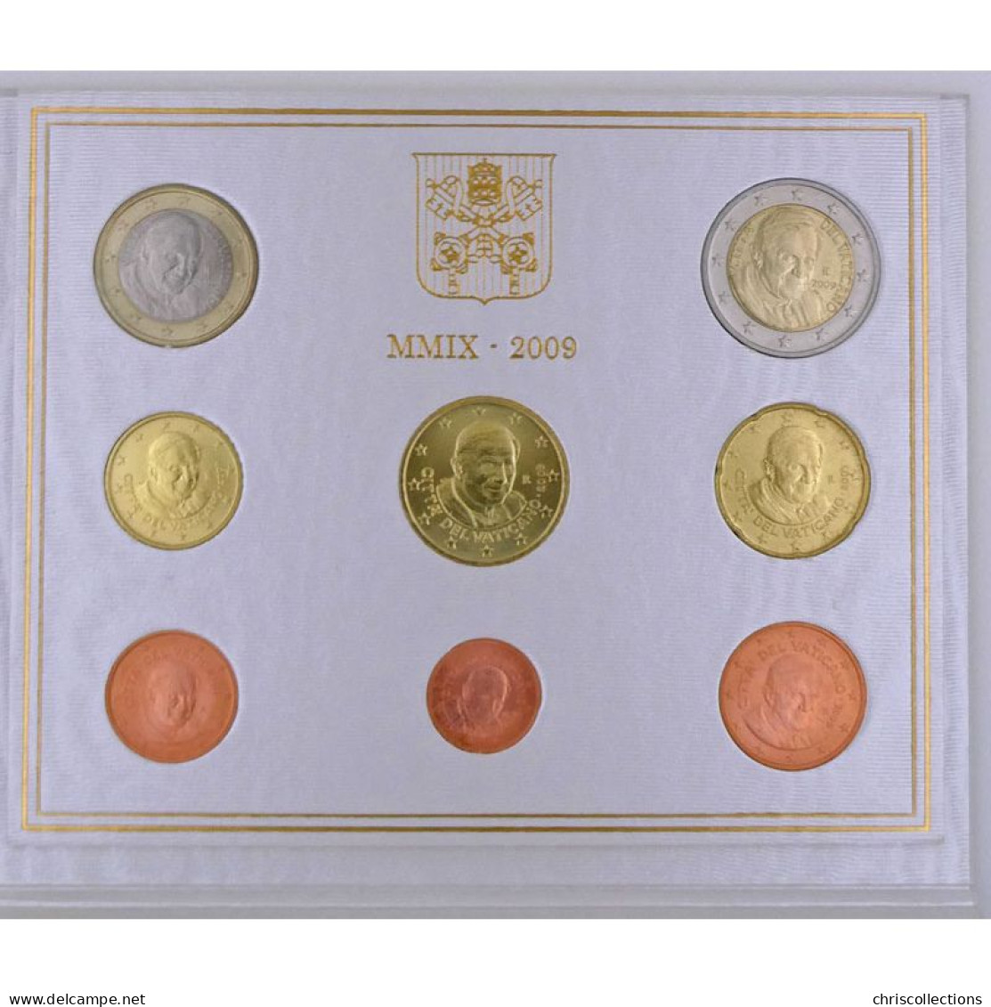 Euro, Vatican, Benoit XVI, Coffret Brillant Universel 2009 - Vatikan