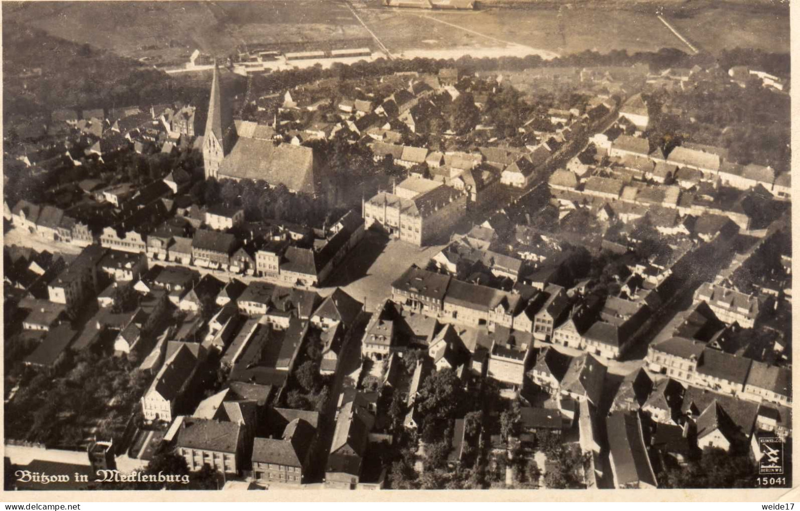 05302 - BÜTZOW In Mecklenburg - Blick Auf Die Stadt Mit Kirche - Feldpost 1940 Gelaufen - Bützow