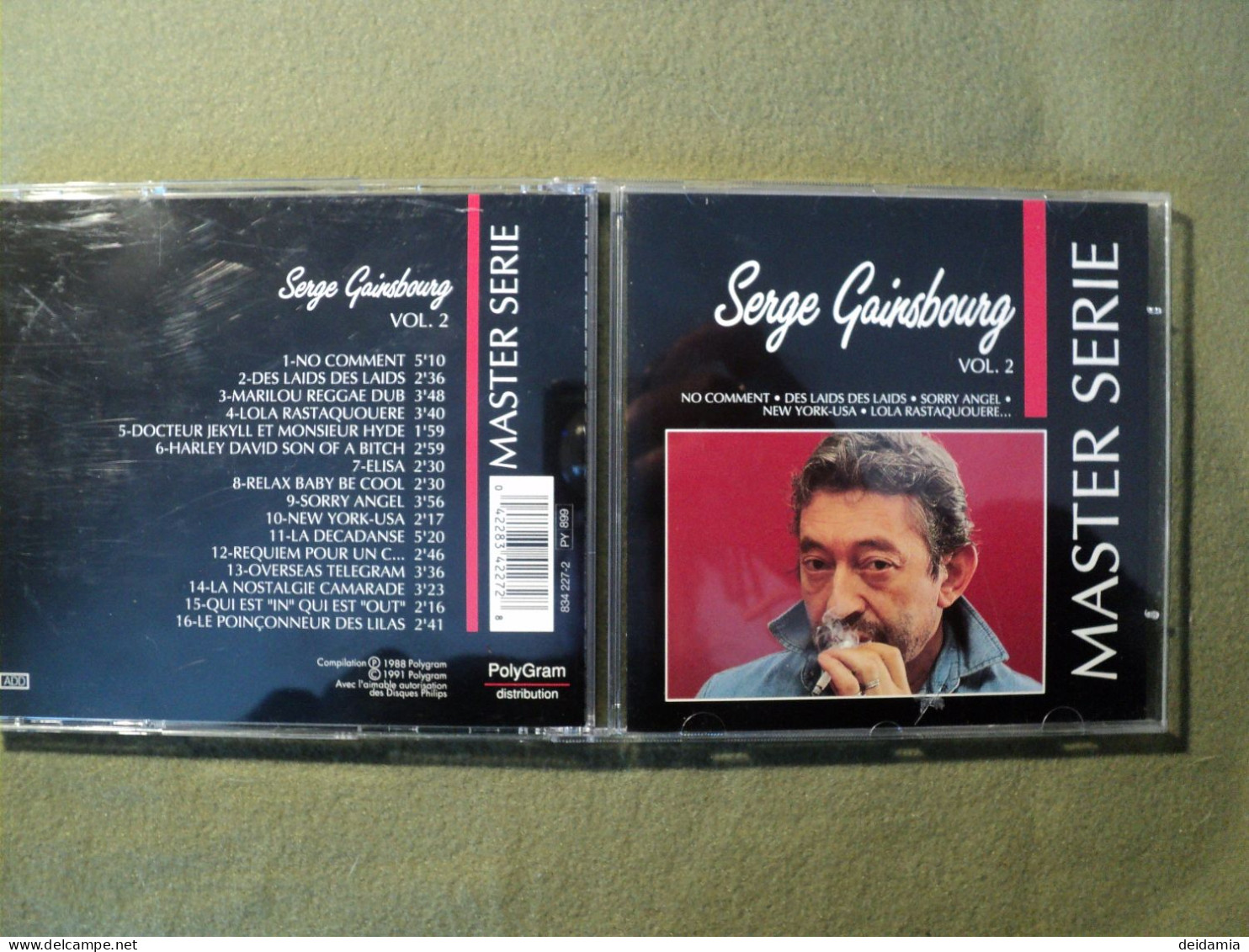SERGE GAINSBOURG. CD 16 TITRES DE 1991. POLYGRAM 834 227 2 NO COMMENT / DES LAIDS DES LAIDS / MARILOU REGGAE CLUB / LOLA - Sonstige - Franz. Chansons