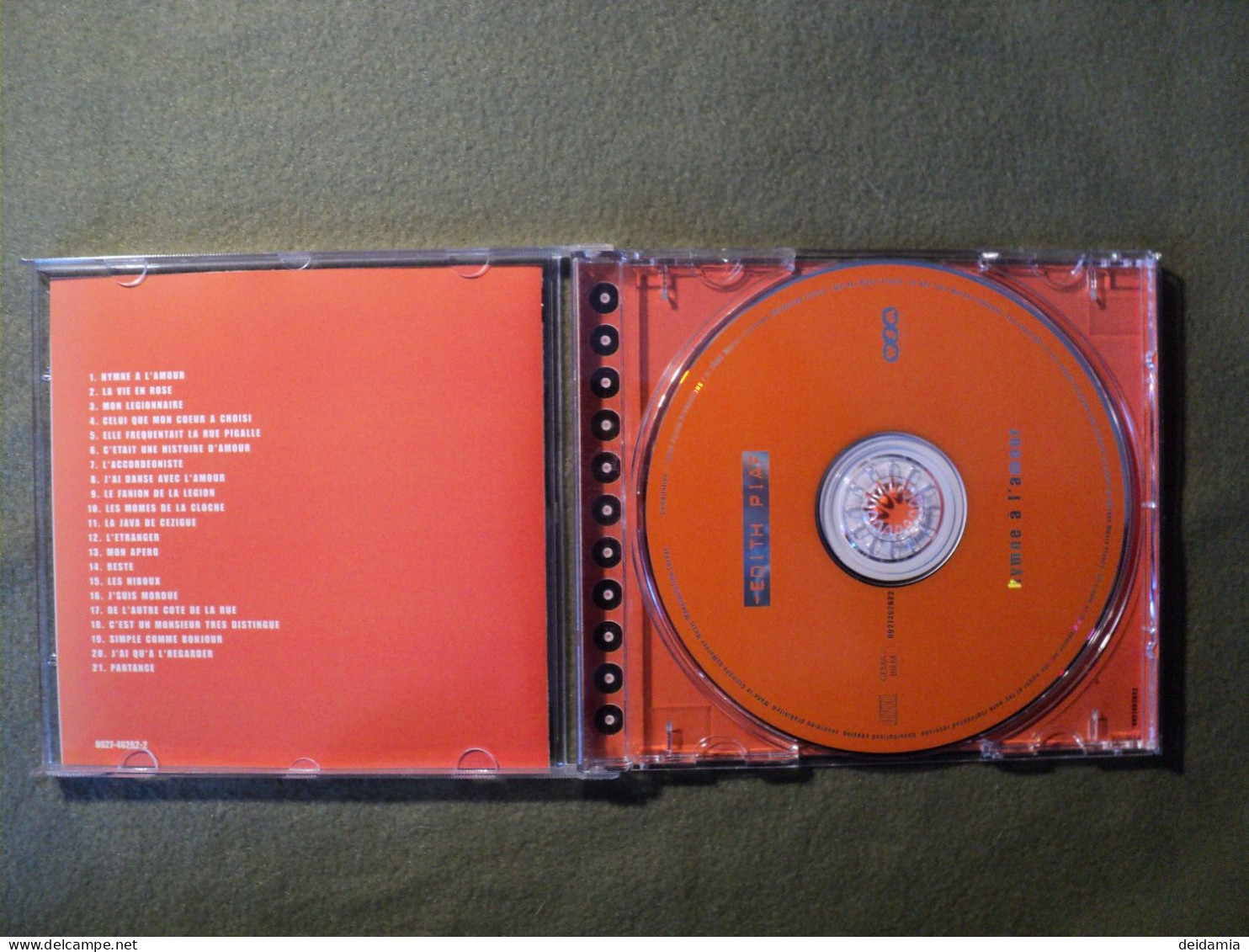 EDITH PIAF. CD 21 TITRES DE 2002. HYMNE A L AMOUR. WARNER 0927462622 HYMNE A L AMOUR / LA VIE EN ROSE / MON LEGIONNAIRE - Other - French Music
