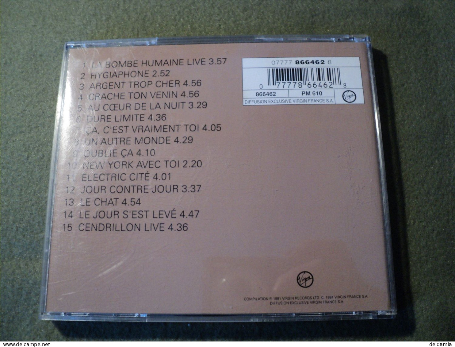 TELEPHONE. CD 15 TITRES DE 1993. RAPPELS. VIRGIN 866462 LA BOMBE HUMAINE / HYGIAPHONE / ARGENT TROP CHER / CRACHE TON VE - Sonstige - Franz. Chansons