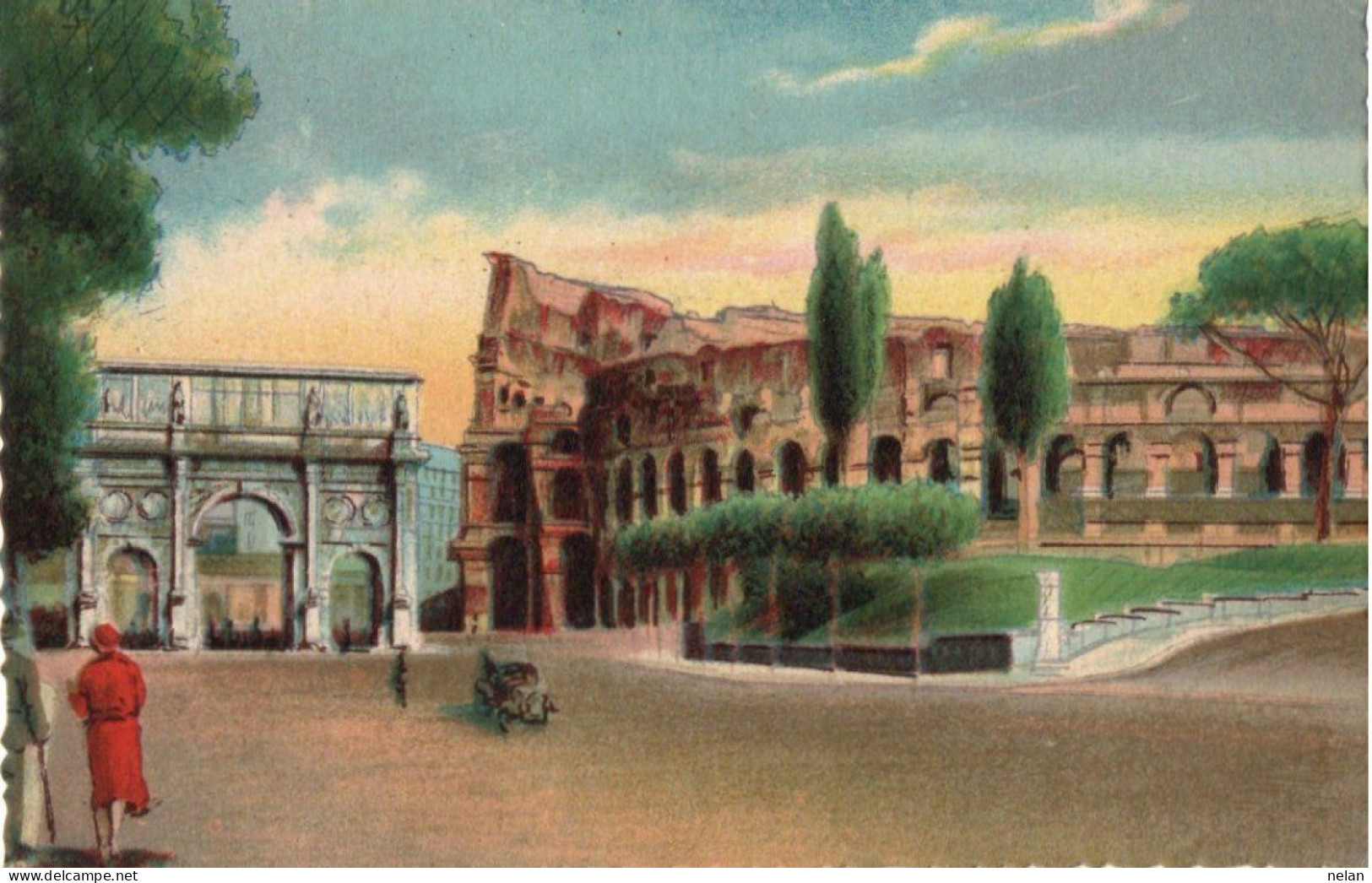 ROMA - VIA DEI TRIONFI - ARCO DI COSTANTINO - F.P. - Mehransichten, Panoramakarten