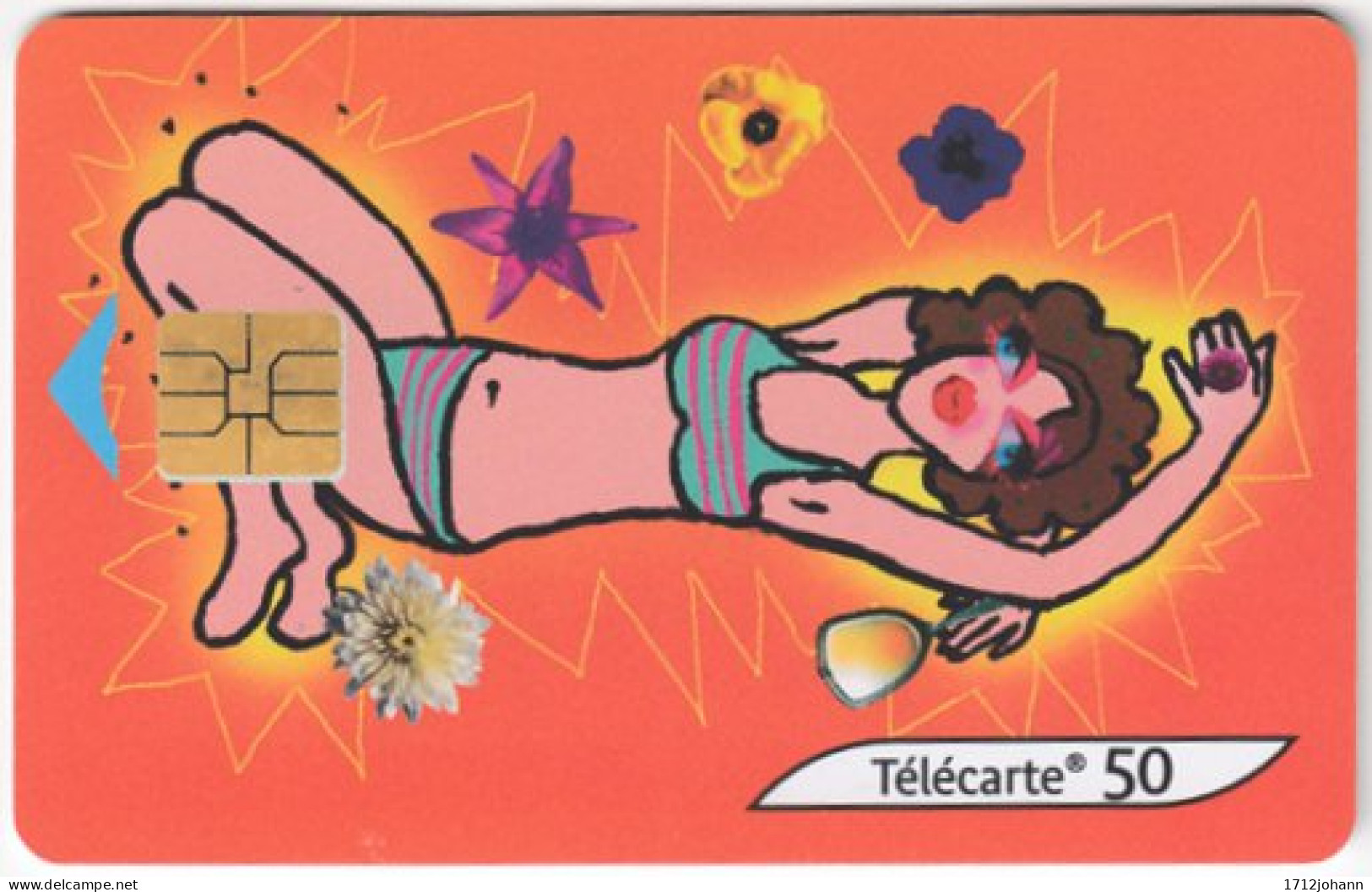 FRANCE C-925 Chip Telecom - Cartoon - Used - 2001