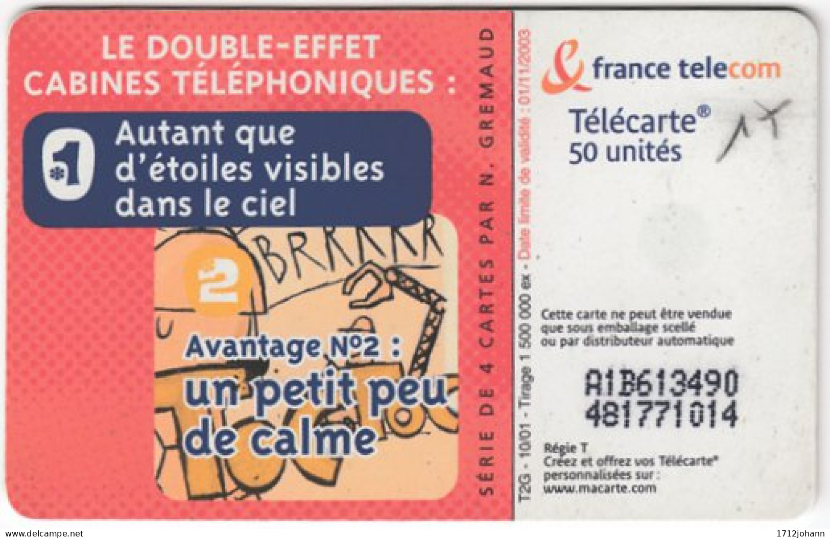 FRANCE C-935 Chip Telecom - Cartoon - Used - 2001