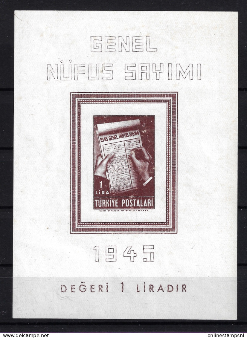 Turkey: Mi Block Nr 3 / 1172 Neuf **/MNH/Postfrisch - Blokken & Velletjes