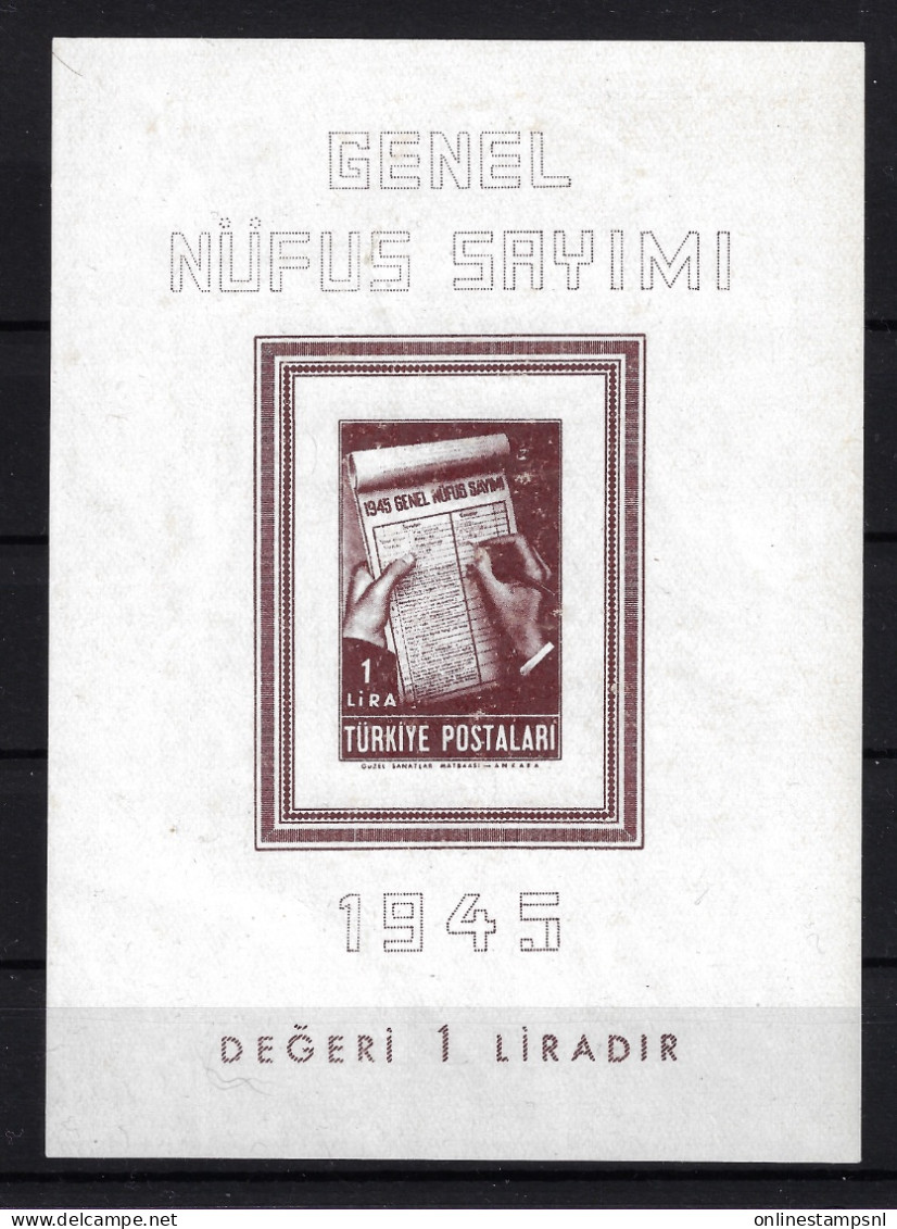 Turkey: Mi Block Nr 3 / 1172 Neuf **/MNH/Postfrisch - Blocs-feuillets