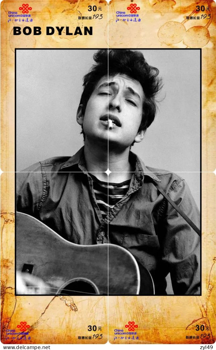 M14023 China phone cards BOB DYLAN puzzle 136pcs