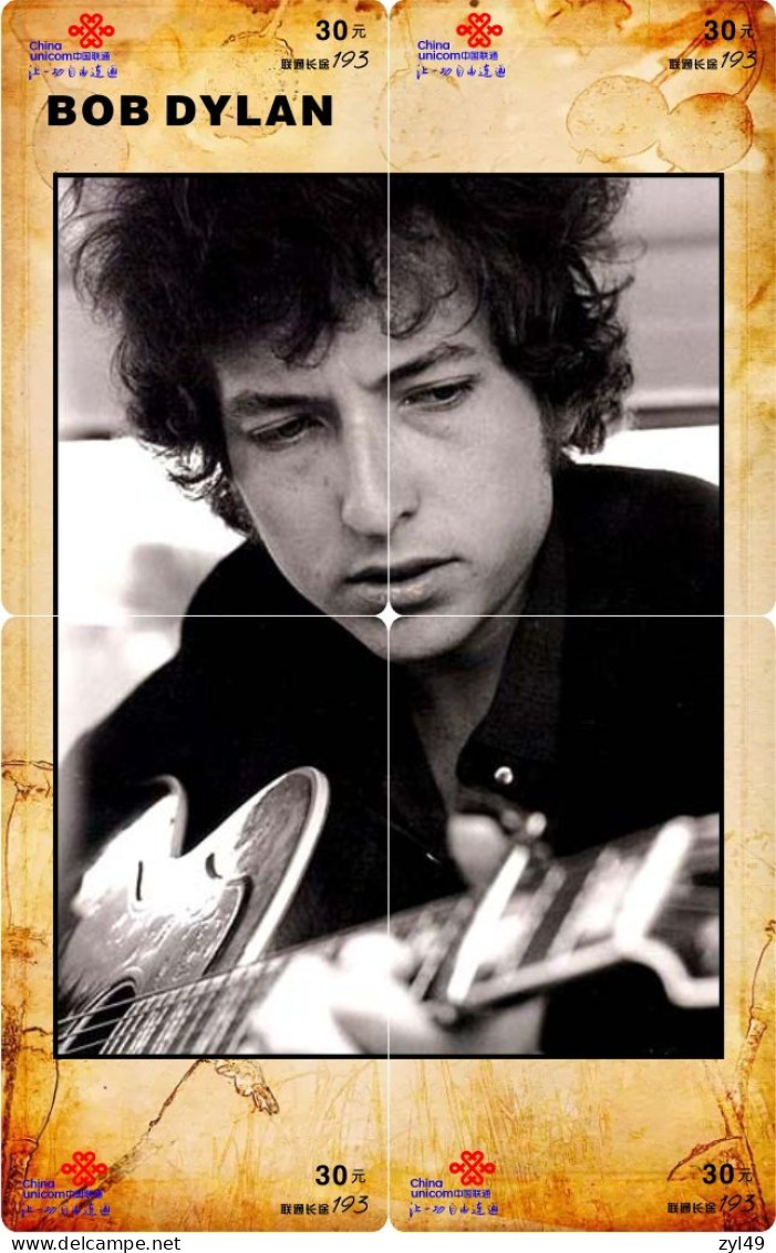 M14023 China phone cards BOB DYLAN puzzle 136pcs