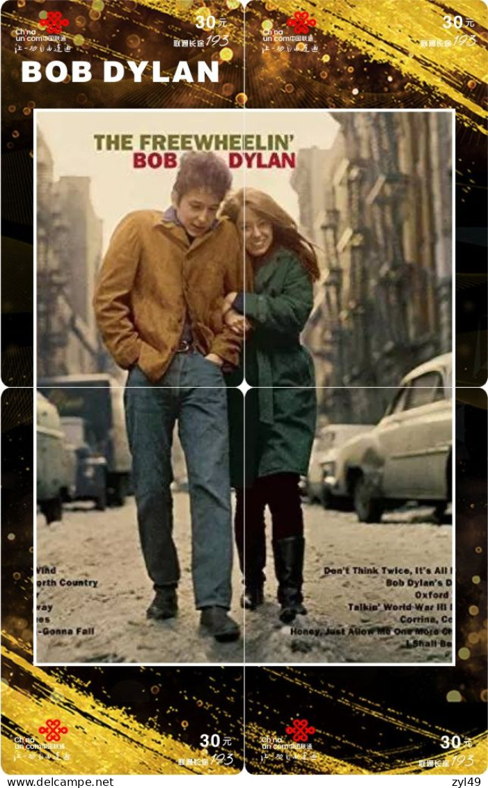 M14023 China phone cards BOB DYLAN puzzle 136pcs