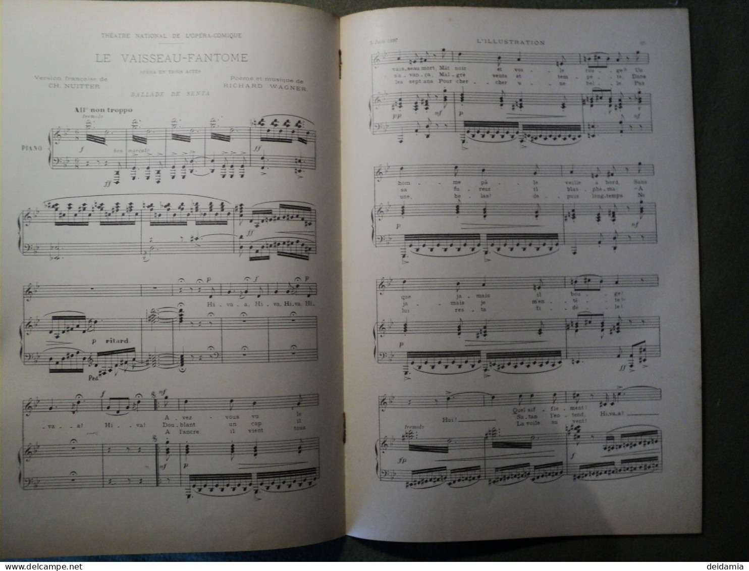 PARTITION L ETOILE. 1897. ANDRE WORMSER SUPPLEMENT MUSICAL A L ILLUSTRATION N° 2832 DU 5 JUIN 1897. BALLET EN 2 ACTES DE - Other & Unclassified