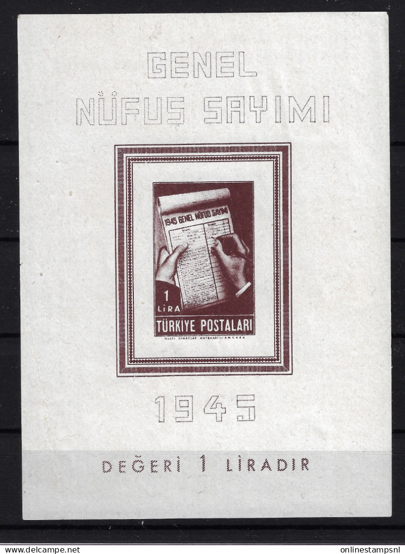 Turkey: Mi Block Nr 3 / 1172 Neuf **/MNH/Postfrisch Spot - Blokken & Velletjes