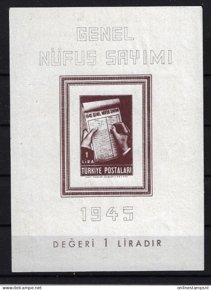 Turkey: Mi Block Nr 3 / 1172 Neuf **/MNH/Postfrisch Spot - Blocks & Kleinbögen