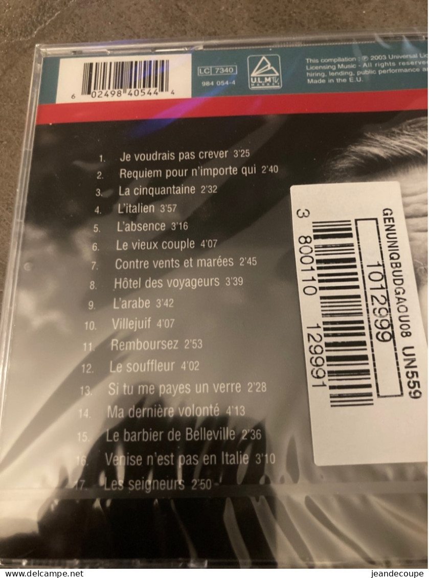 Cd- Neuf Sous Blister - Serge Reggiani -  - - Autres - Musique Française