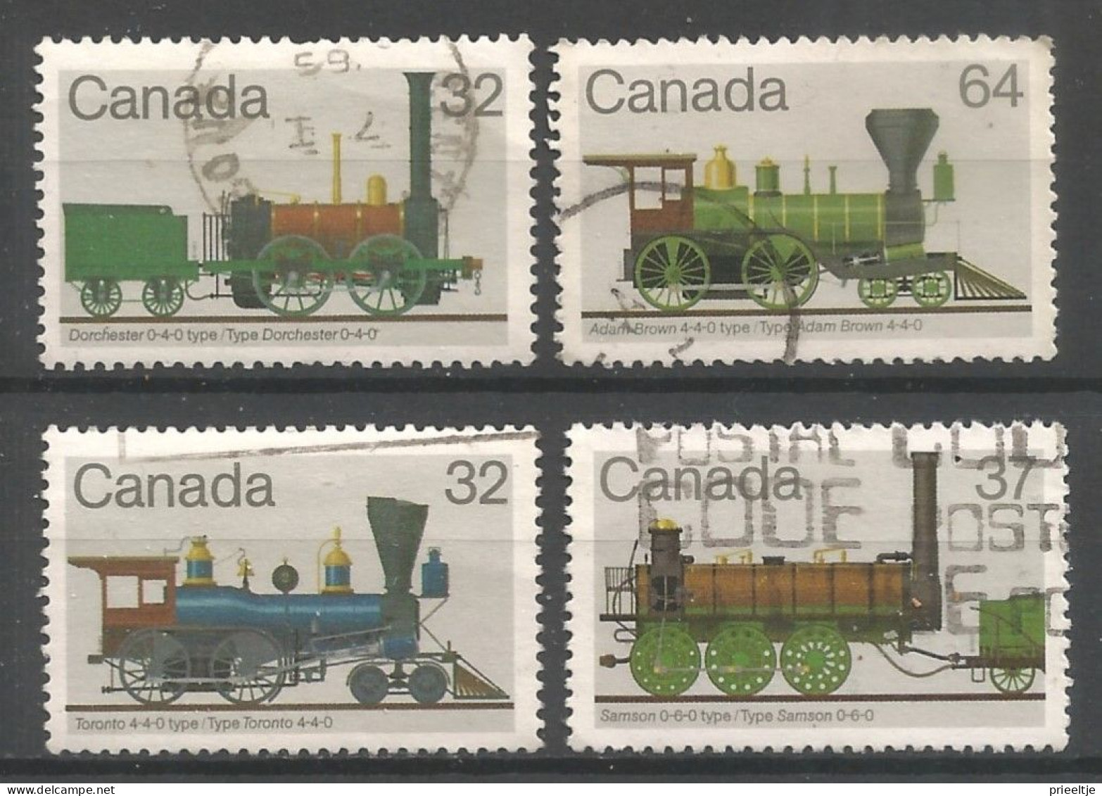 Canada 1983 Locomotives Y.T. 857/860 (0) - Used Stamps