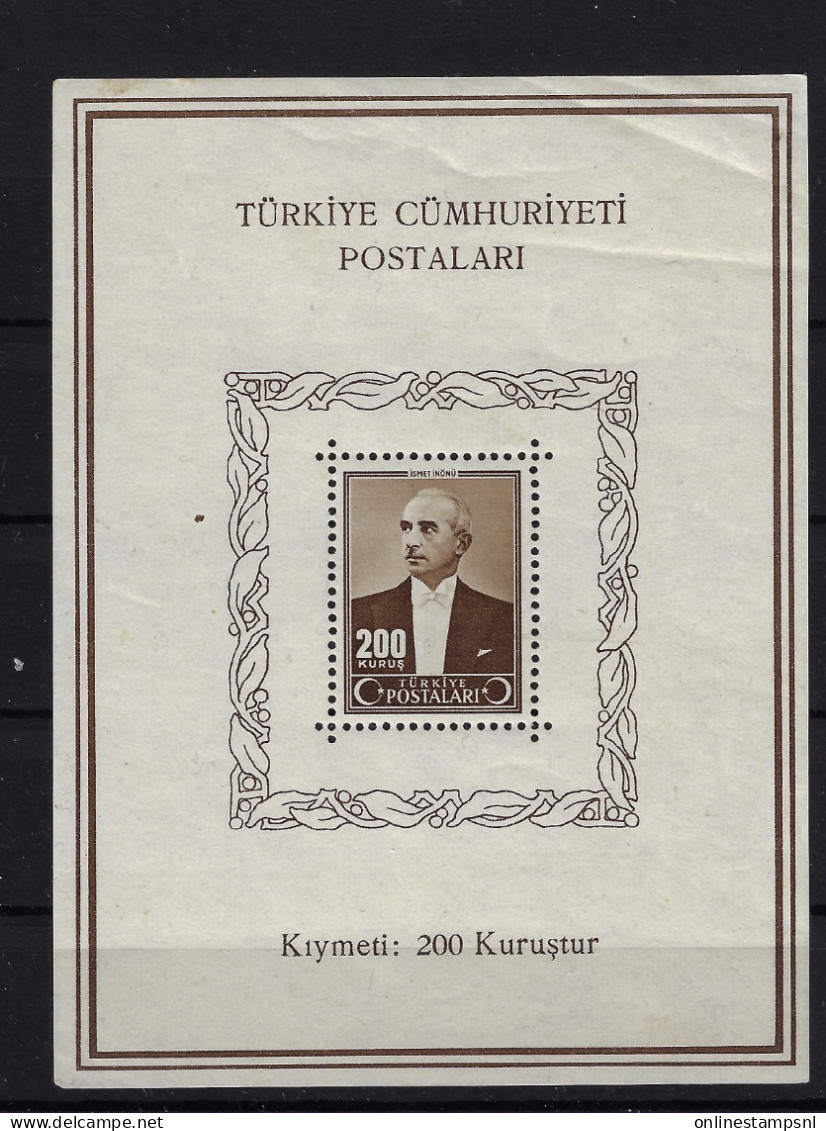 Turkey: Mi Block Nr 2 /1133 Neuf **/MNH/Postfrisch 1943 - Blocks & Kleinbögen