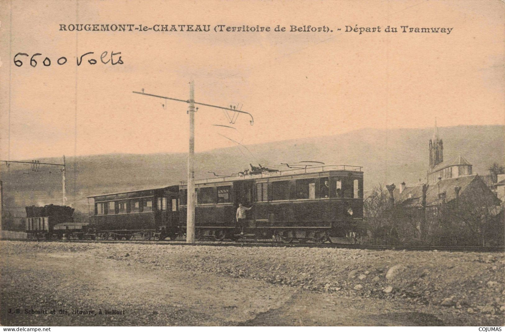 90 - ROUGEMONT LE CHATEAU _S25698_ Territoire De Belfort - Départ Du Tramway - Rougemont-le-Château