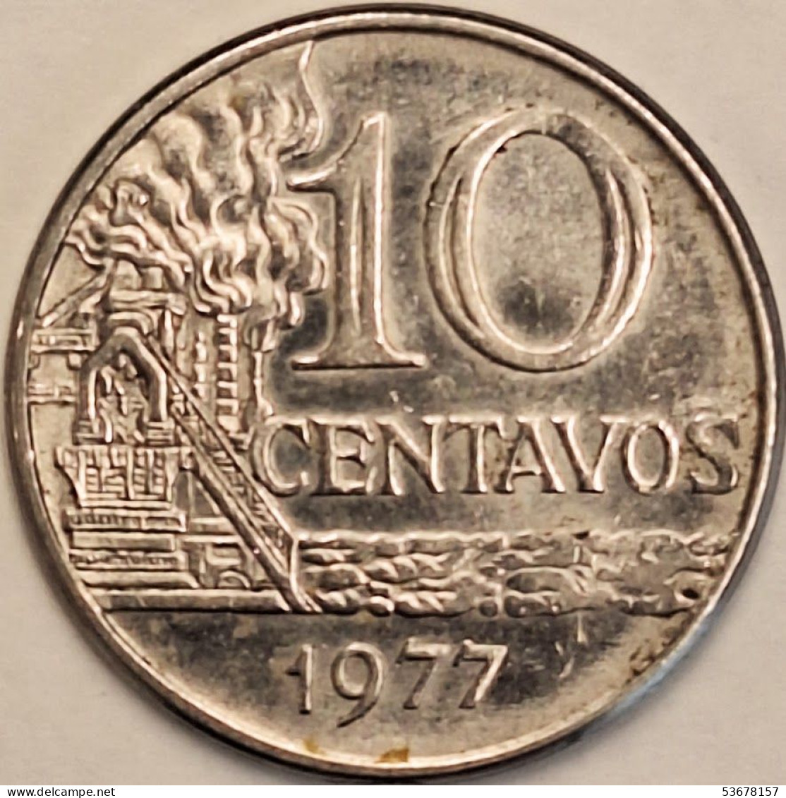 Brazil - 10 Centavos 1977, KM# 578.1a (#3257) - Brazil