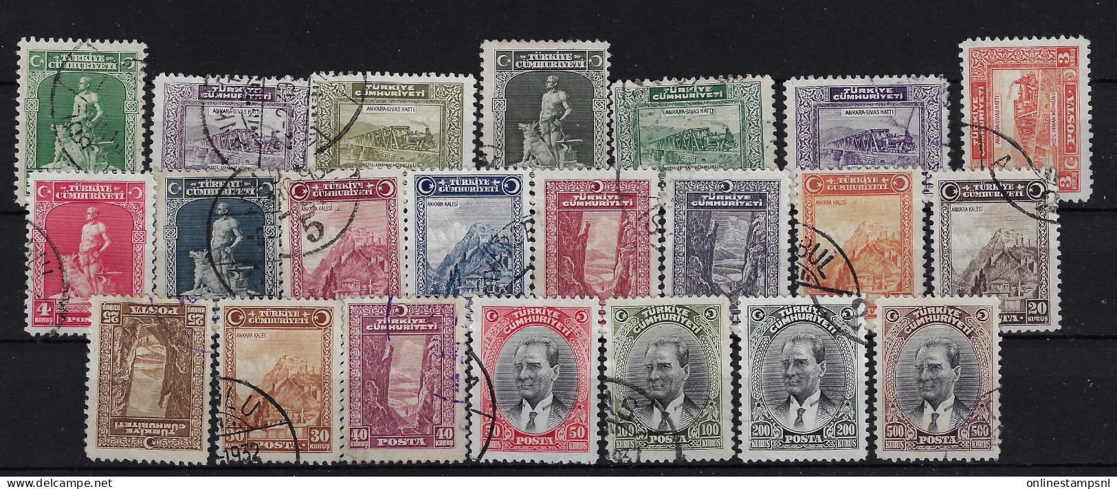 Turkey: Mi 891 - 912 Oblitéré/cancelled/used 1930 - Used Stamps