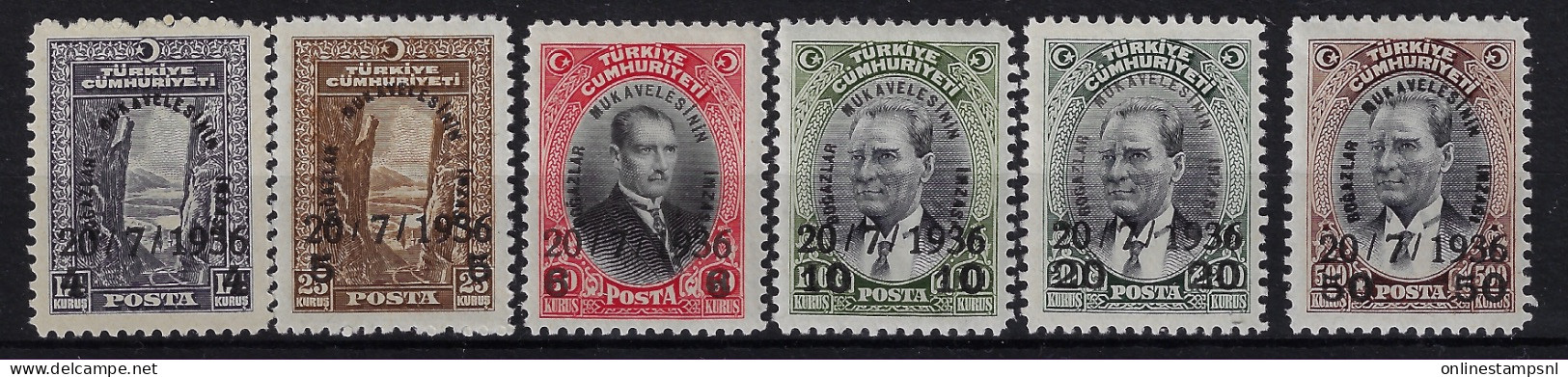 Turkey: Mi  1004 - 1008 Neuf Avec ( Ou Trace De) Charniere / MH/* 1936 - Ongebruikt