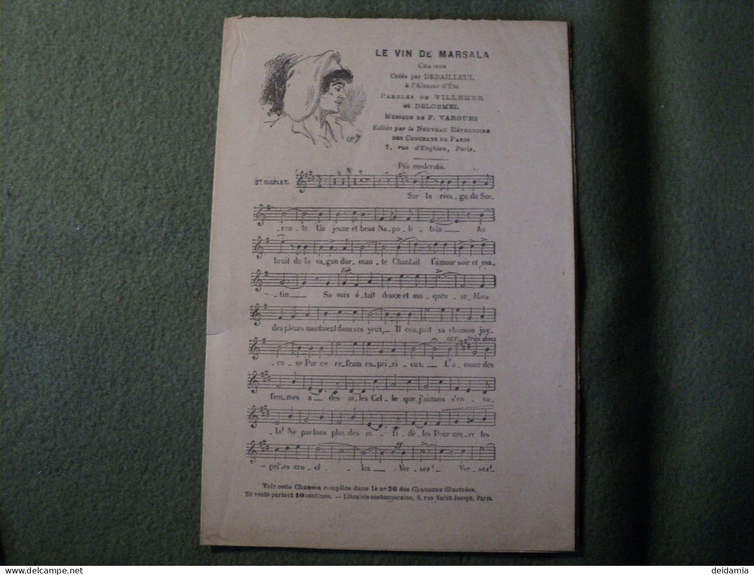 PAIRE DE VIEILLES PETITES PARTITIONS PUBLICITAIRES PRESENTANT 8 CHANSONS MARCHE DES PETITS PIERROTS / MA GROSSE JULIE / - Autres & Non Classés