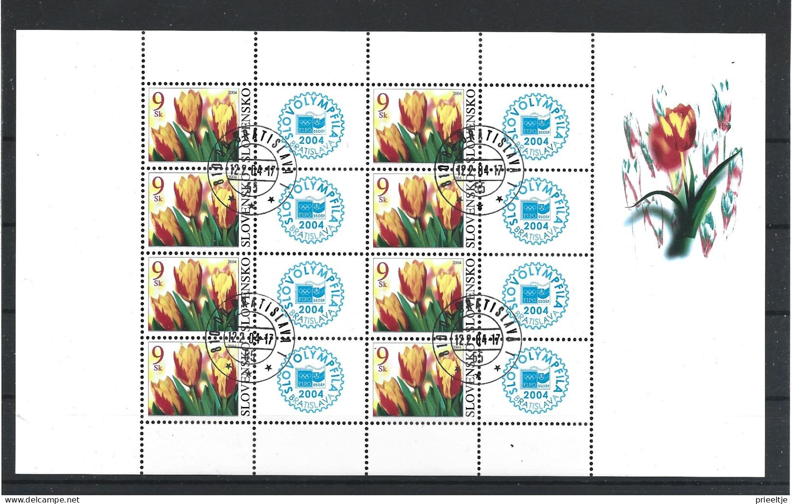 Slovensko 2004 Tulips Sheet Y.T. 412 (0) - Blocchi & Foglietti