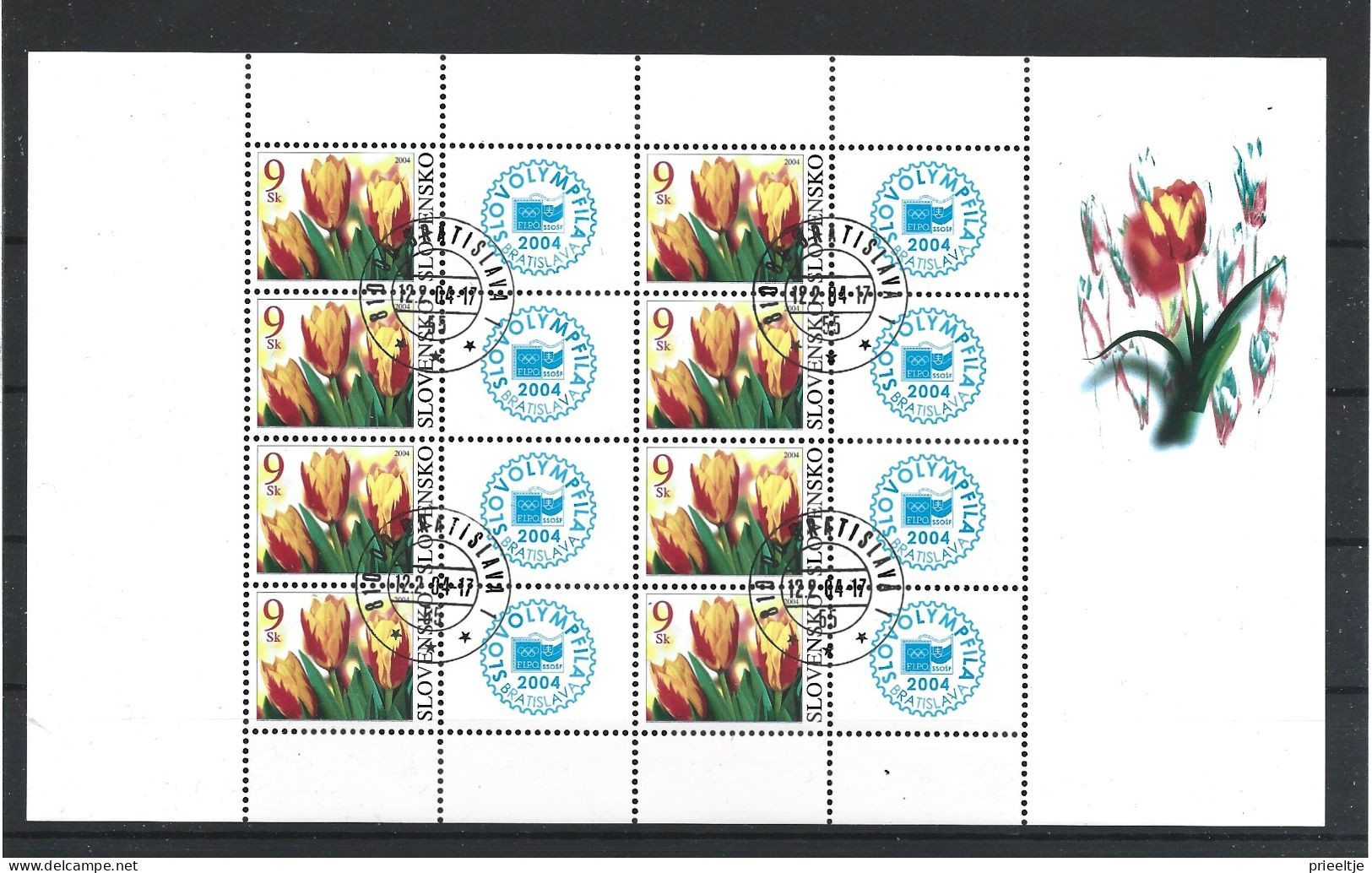 Slovensko 2004 Tulips Sheet Y.T. 412 (0) - Blocks & Sheetlets