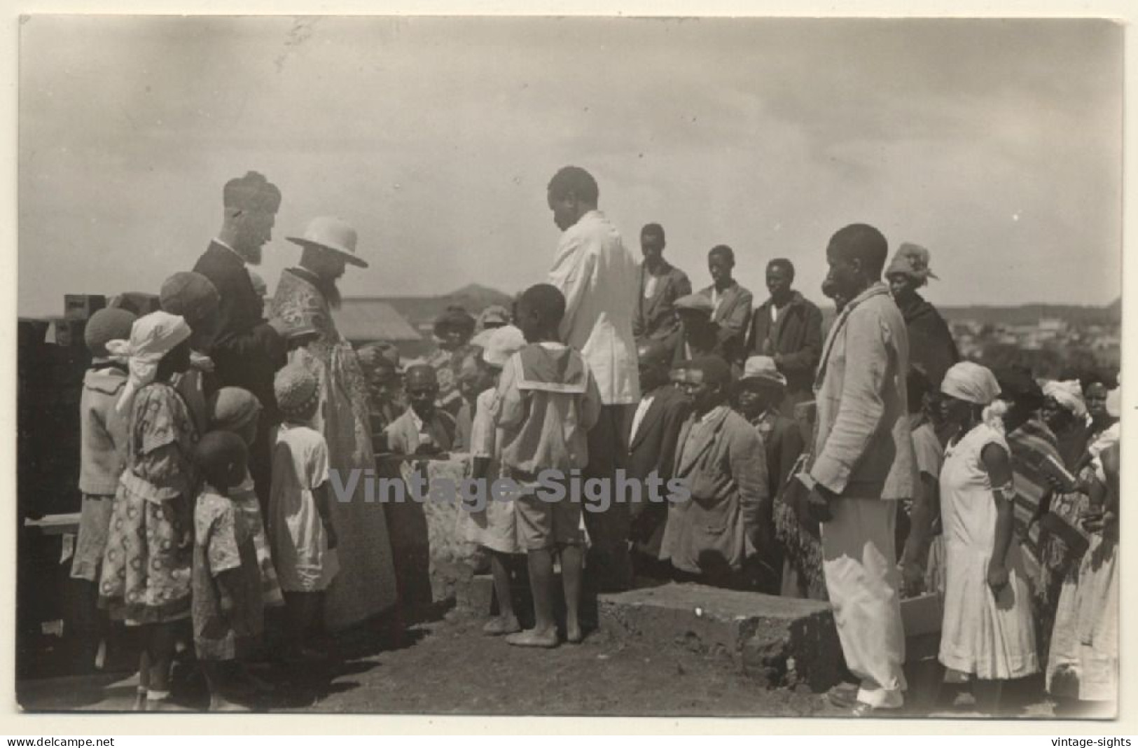 Bethlehem / Orange Free State (South Africa): Laying Foundation Stone Of Church (Vintage RPPC 1927) - Afrique Du Sud