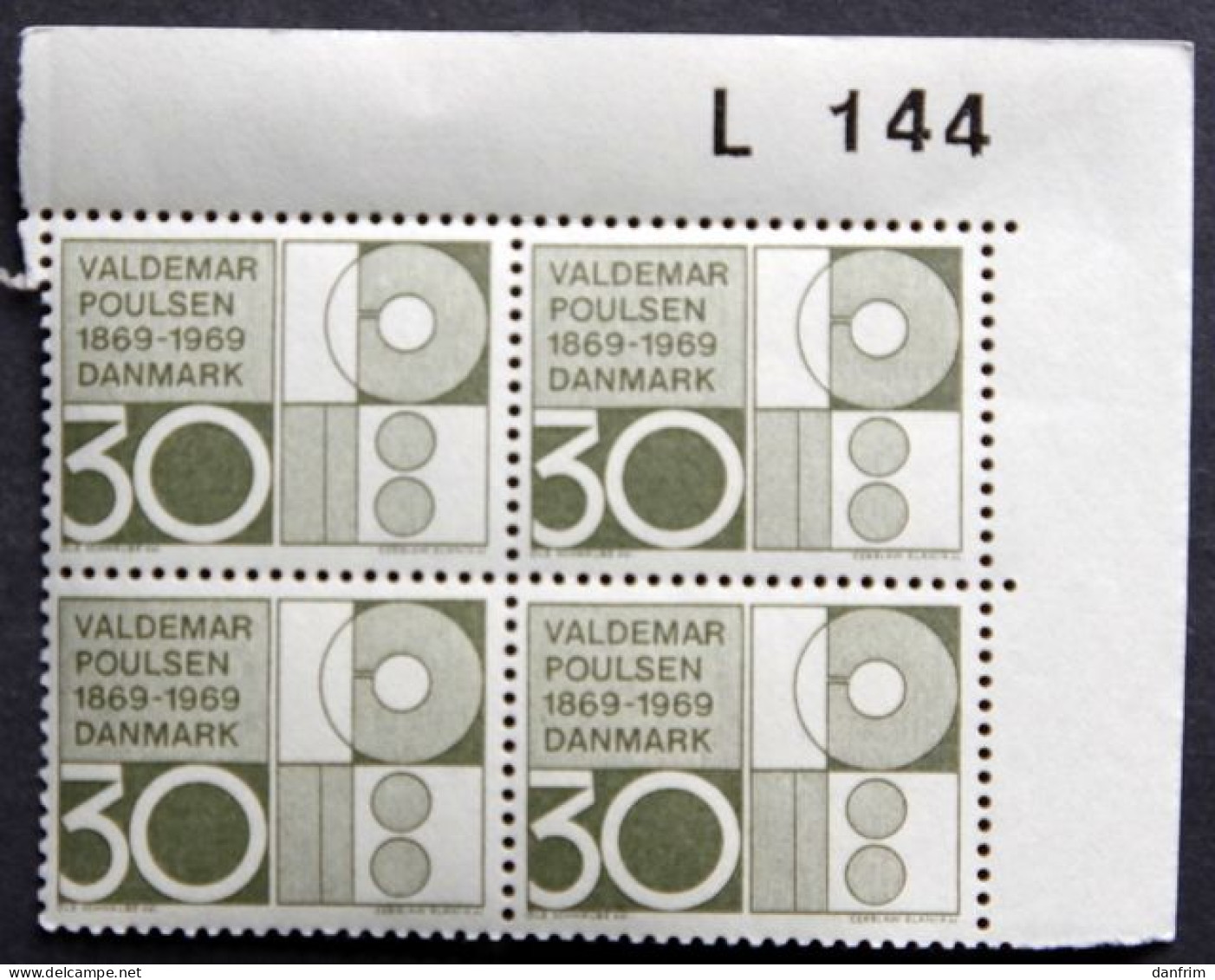 Denmark 1969   MiNr.487  MNH (**) The Inventor Of The Radio Telegraph  Cz.Slania (lot   KS 1588 ) - Neufs