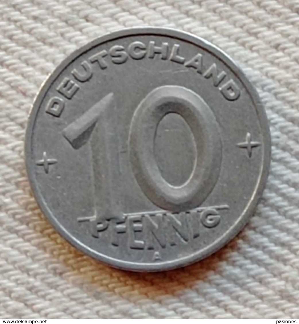 Germania Repubblica Democratica 10 Pfennig 1950A - 10 Pfennig