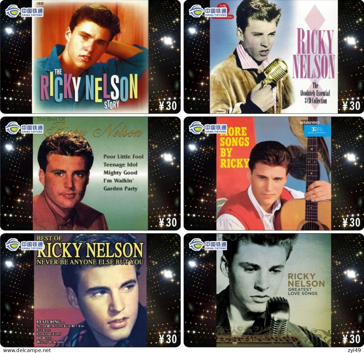 M14025 China phone cards RICKY NELSON 75pcs