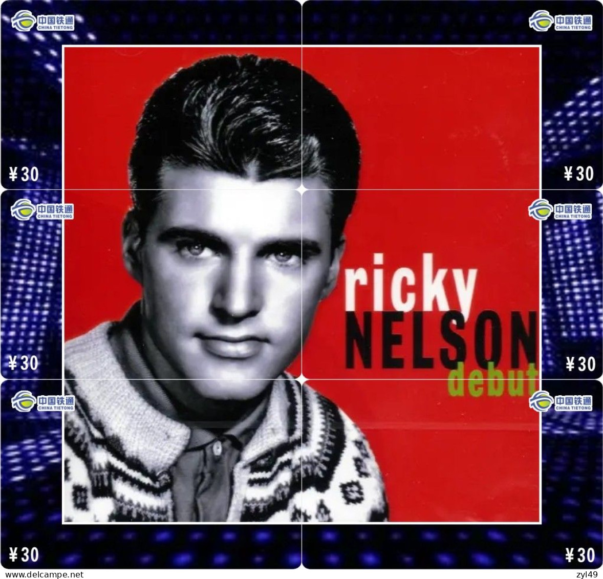 M14025 China phone cards RICKY NELSON 75pcs