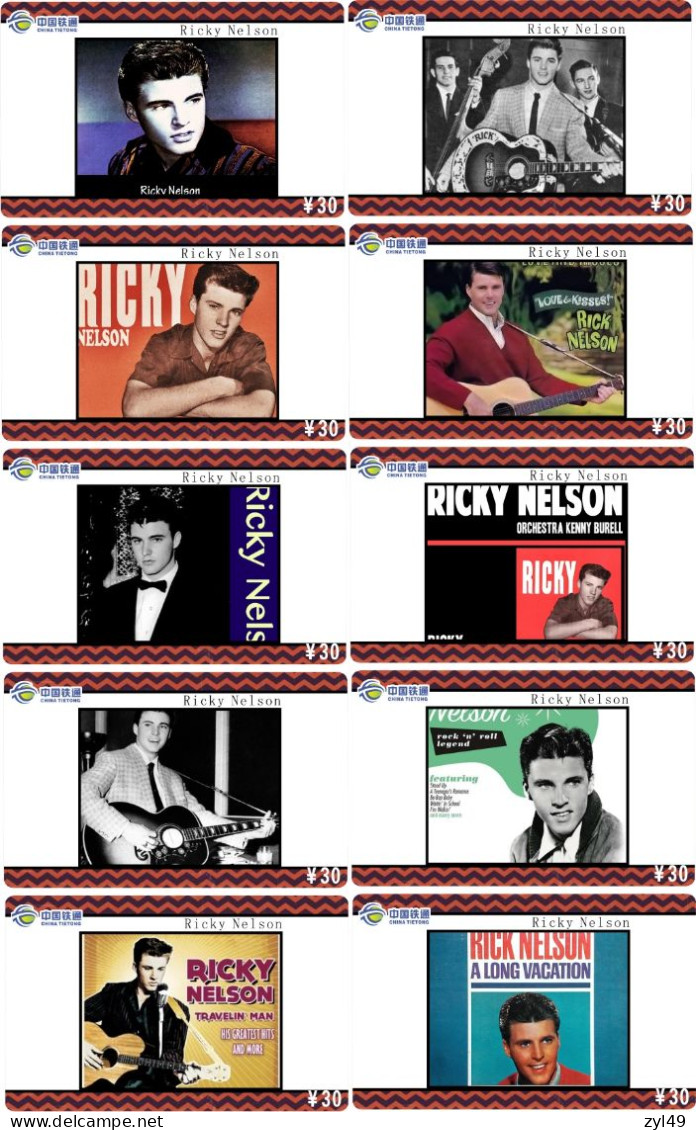 M14025 China phone cards RICKY NELSON 75pcs