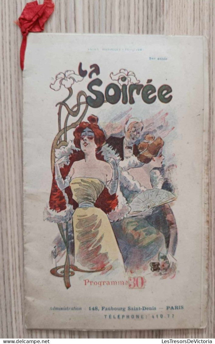 Programme - La Soirée - Théâtre De L'opéra Comique - Programs